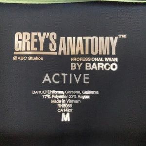 New Grey’s Anatomy scrub set medium gray
